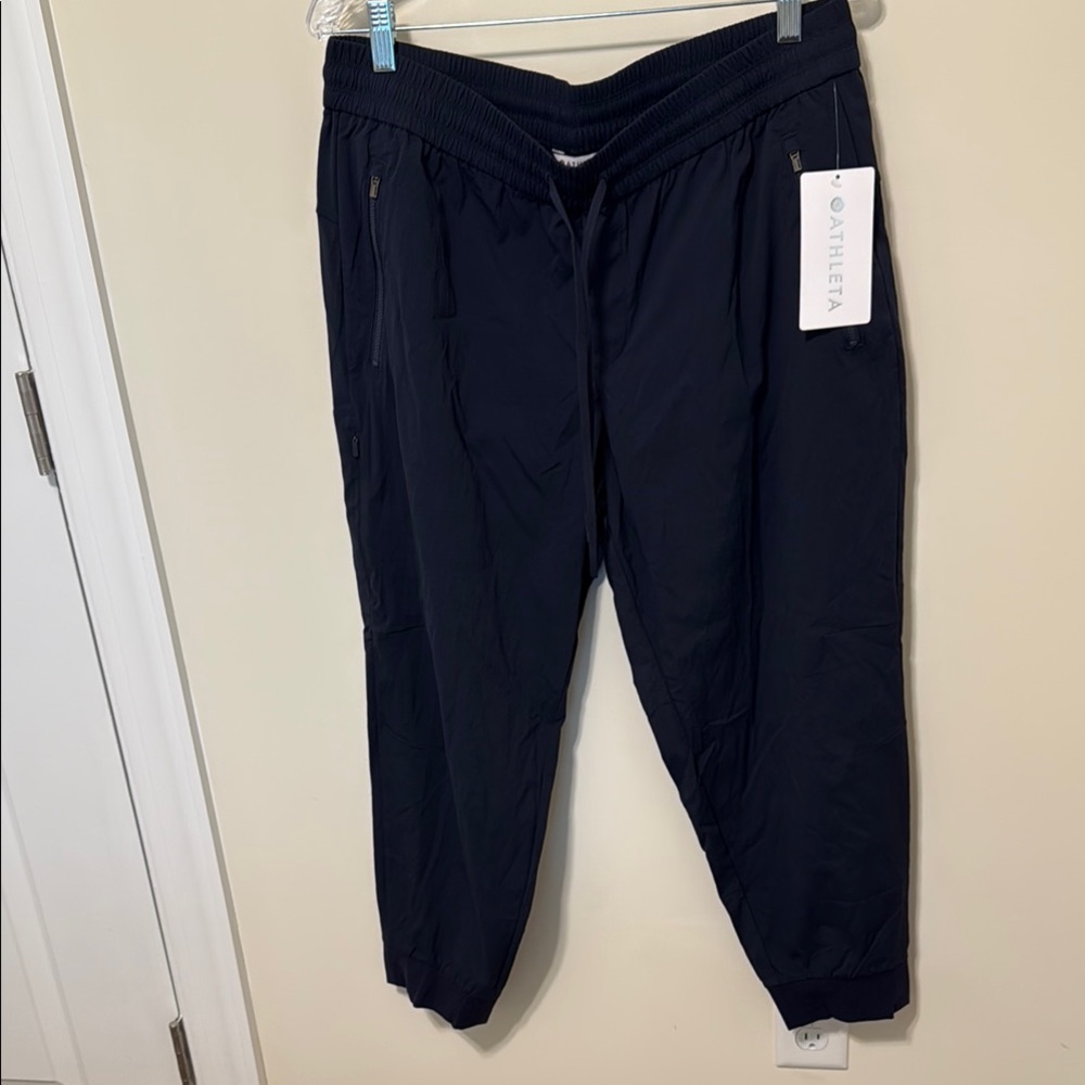 Athleta Women’s Navy Blue Trekkie North Jogger Pants / Size LP / Brand NWT